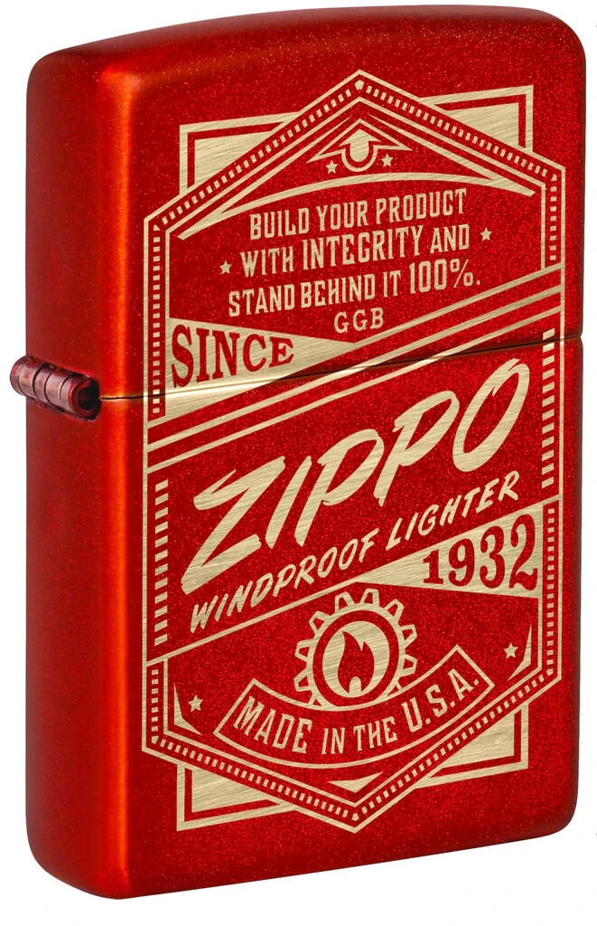 Red Zippo windproof lighter